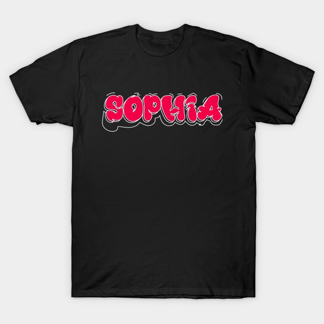 SOPHIA NAME CROWN QUEEN PERSONALIZED SOPHIA T-Shirt by click2print